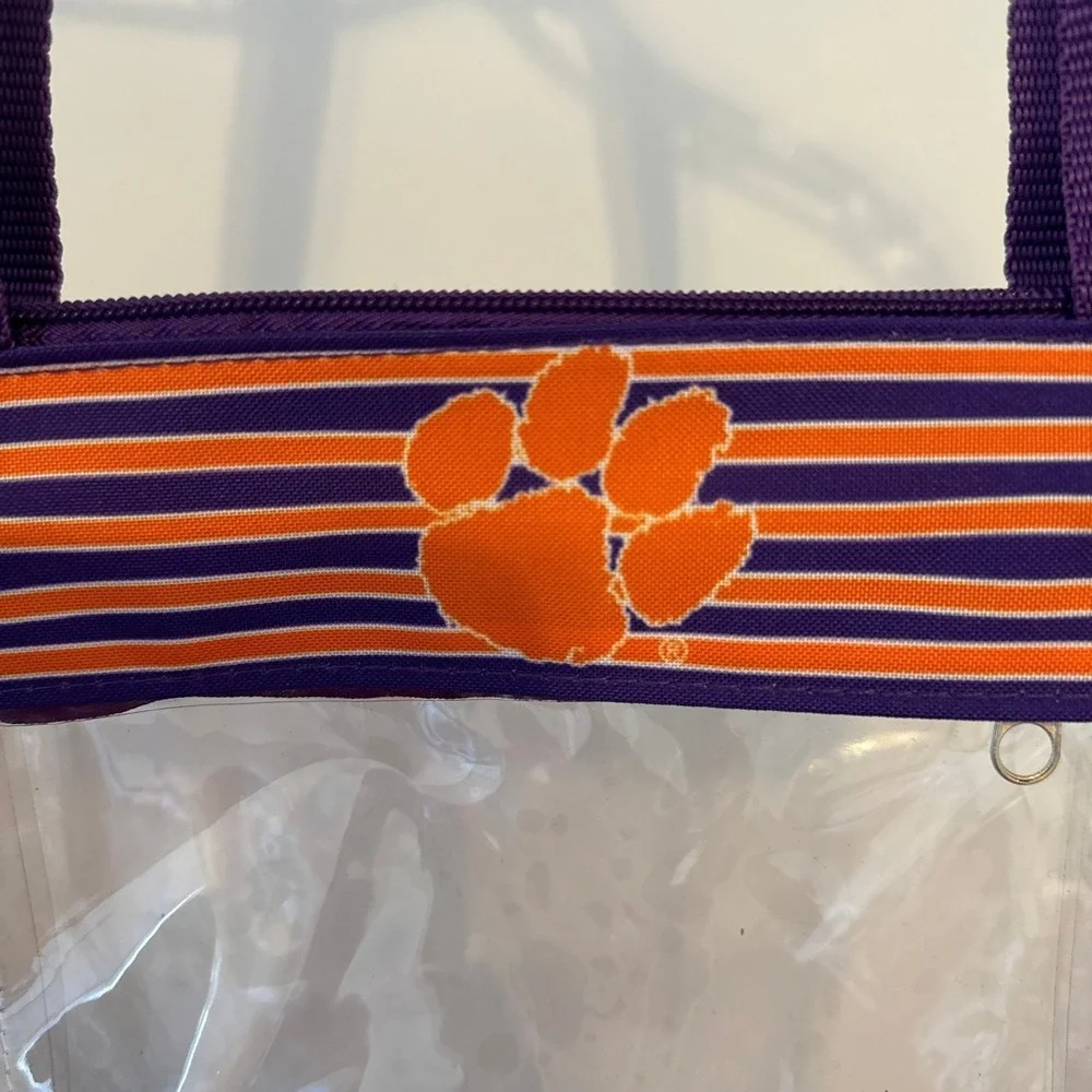 Clemson Tiger Clear Tote Bag 8